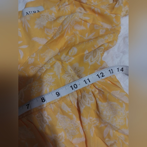 Yellow Long Sleeve Floral Dress - Picture 4 of 6